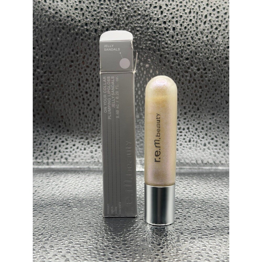 r.e.m. beauty On Your Collar Plumping Lip Gloss Jelly Sandals 0.28oz NIB NEW!!!
